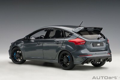 1/18 Ford Focus RS Stealth 2016 Gray Metallic Model Car By Autoart