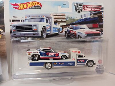 Hot Wheels Plymouth Cuda FC 72 & Retro Rig Snake 2 Team Transport FLF56-R 1/64