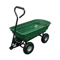 75L Garden Tipping Dump Cart 250 kg Wheelbarrow Trolley Utility Truck Trailer