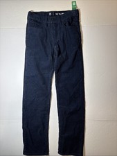 NWT Gap Original Straight Corduroys Boys 12 Regular Blue Adjustable Waist
