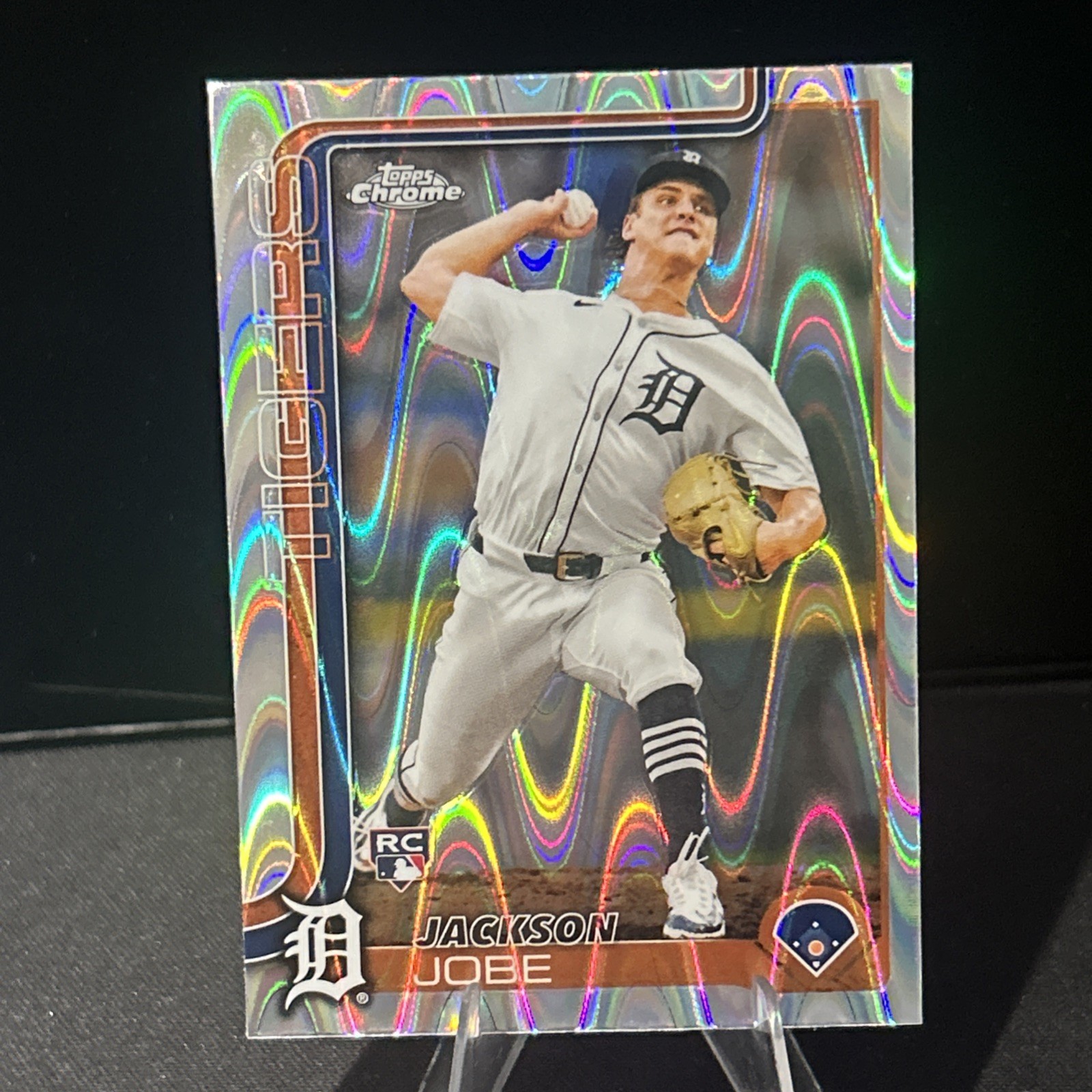 2025 Topps Chrome - Jackson Jobe #249 RayWave Refractor (RC)