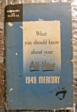 Mercury Owners Manual 1949 Vintage Original Car Auto Information Guide Mercury Owners Manual 1949 Vintage Original Car Auto Information Guide