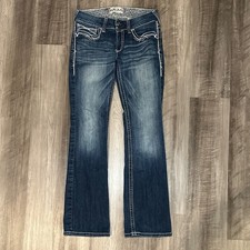 Ariat Real Mid Rise Stretch Entwined Bootcut Jeans - 29R