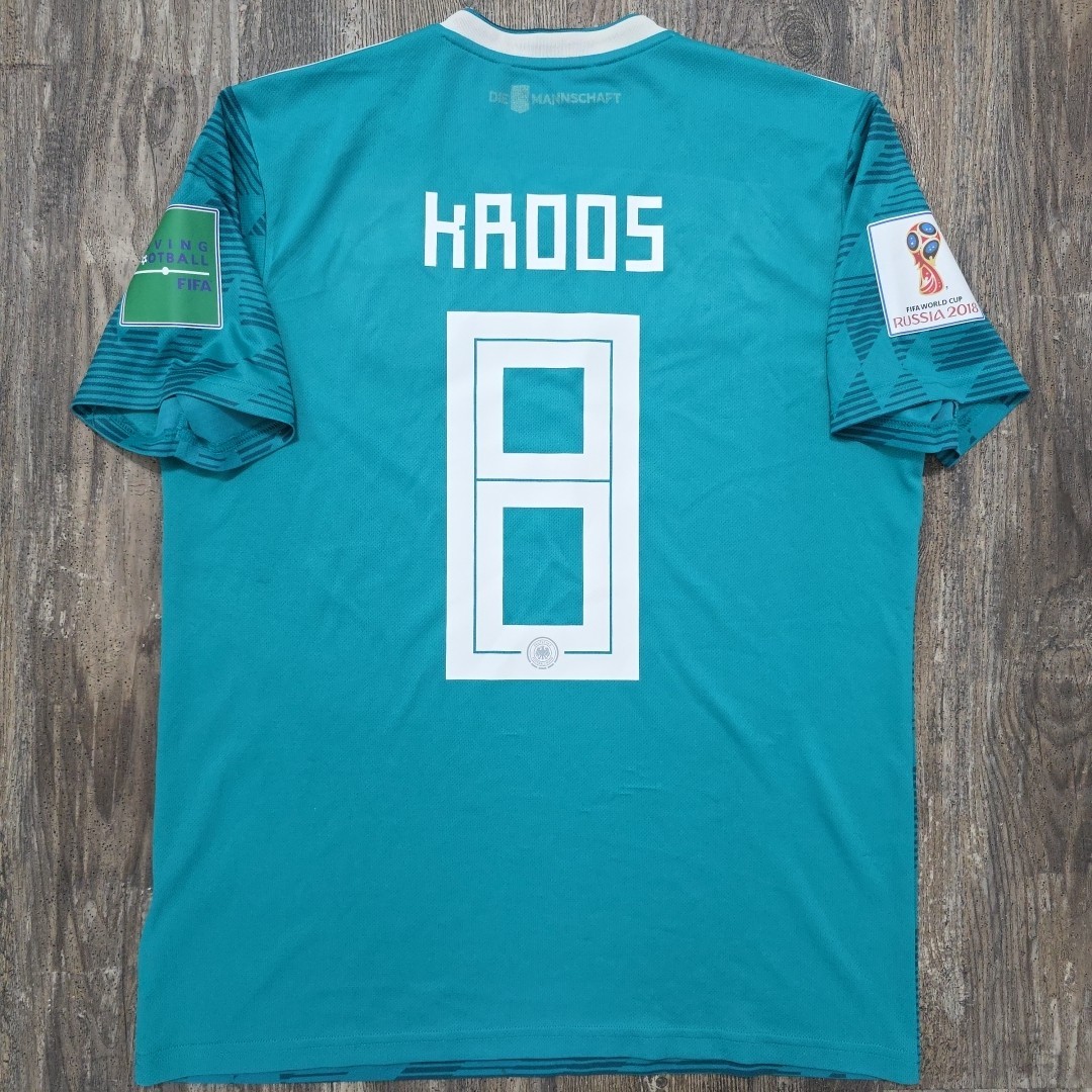 【美品】M.サラー 2018 FIFAワールドカップ シャツ 2018 Adidas Germany Away Soccer Jersey Toni Kroos Men M World Cup