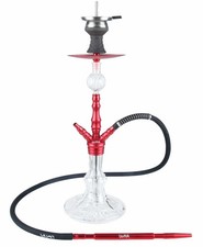 Luna Hookah Minima 2.0 Shisha Wasserpfeife Aluminium Komplett Set Rot