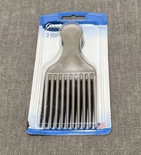 Vintage Goody Hair Lift Picks Afro Pocket Combs 2003 Y2K NOS Tan Black Gray 3 Pk