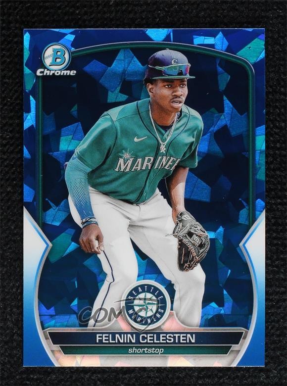 2023 Bowman Chrome Sapphire Edition Prospects SP Image Variation Felnin Celesten