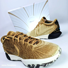 Nike Lebron 21 US 9.5 Men's Gold Black White Rare Air The Shop FZ7883 700 New