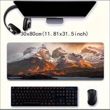 15.7x35.4 inch Large Extended Gaming & Office Desk Mat-Patagonia Landscape Desk