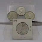 1929 P Walking Liberty Half Dollar & Three 1967 Kennedy Half Dollars, USA