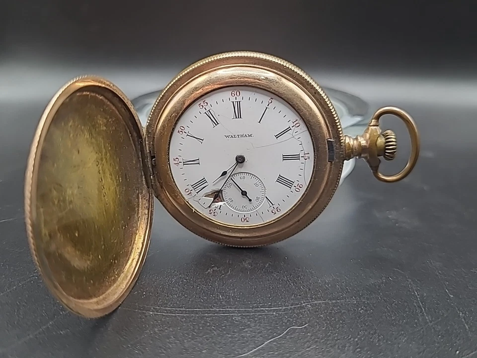 Waltham Seaside Model 1890 Gold Filled Gold Case, Size 6s, 15 J See Description - Image 2 of 4