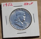 1952 Franklin Silver Half Dollar, BU