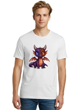 Spyro-1 Mens Graphic Tee, 100% Cotton, Casual Summer Wear