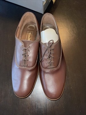 Vintage 1980s Thom McAn Brown Men's Dress Jazz Shoes Leather 9.5