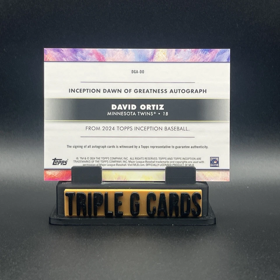 2023 Topps Inception David Ortiz Auto /25 Dawn of Greatness 🔥 HOF Legend Twins - Image 4 of 4