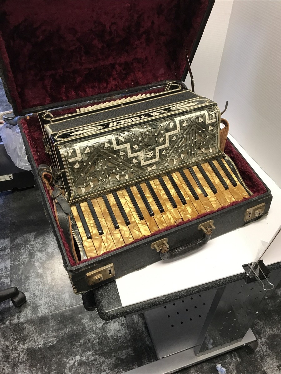 BEAUTIFUL VINTAGE LA TOSCA ACCORDION In Case AS IS | eBay