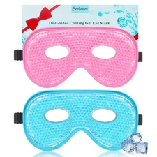 Gel Eye Mask, 2 Pack XL Jumbo Size Cooling Ice Masks for Puffy Eyes for Men &...