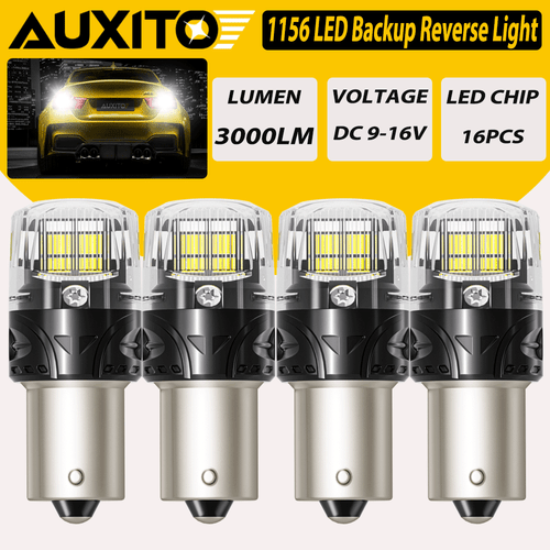 2/4/8X Blanco 1156 7506 16-LED Bombillas de Respaldo Inverso 6500K Canbus Libre de Errores - Imagen 12 de 13