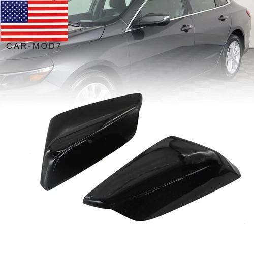 Driver & Passenger Side Mirror Cover Cap For 2016-2020 Chevrolet Malibu Glossy