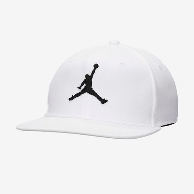 Nike Jordan Pro Cap Jumpman Adjustable Hat White Weiß Gr S/M M/L