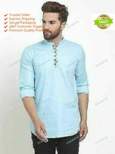 Mens Kurta Cotton Mens Shirt, Long Sleeve Kurta, Loose Shirt,Long wear,
