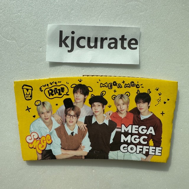 RIIZE x Mega MGC Coffee Official Cup Holder Sleeve K-POP Goods