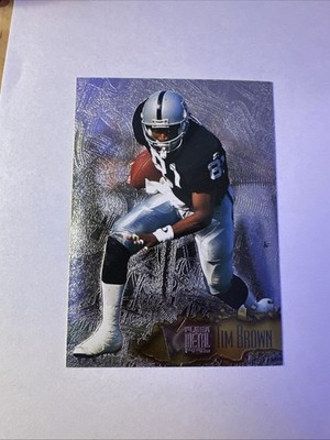 1996 Fleer Metal Tim Brown #88 Oakland Raiders Football Card