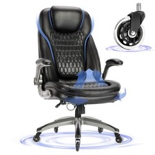 Executive Office Chair-Ergonomic Computer Desk Chair, High Back Leather Chair...