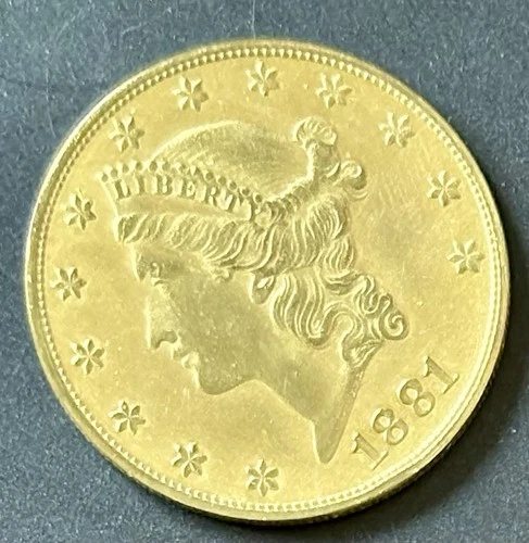 1881-S Liberty Double Eagle — photo from the most recent tracked eBay sale