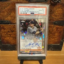 2019 Topps Chrome Sapphire KYLE TUCKER Rookie  Auto #CSA-KT PSA 10 RC