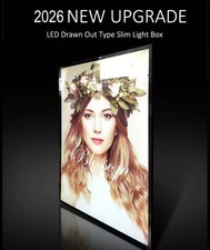 Linno® A1 A2 A3  Slim LED Illuminated Wall Mounted Frame Poster Display lightbox