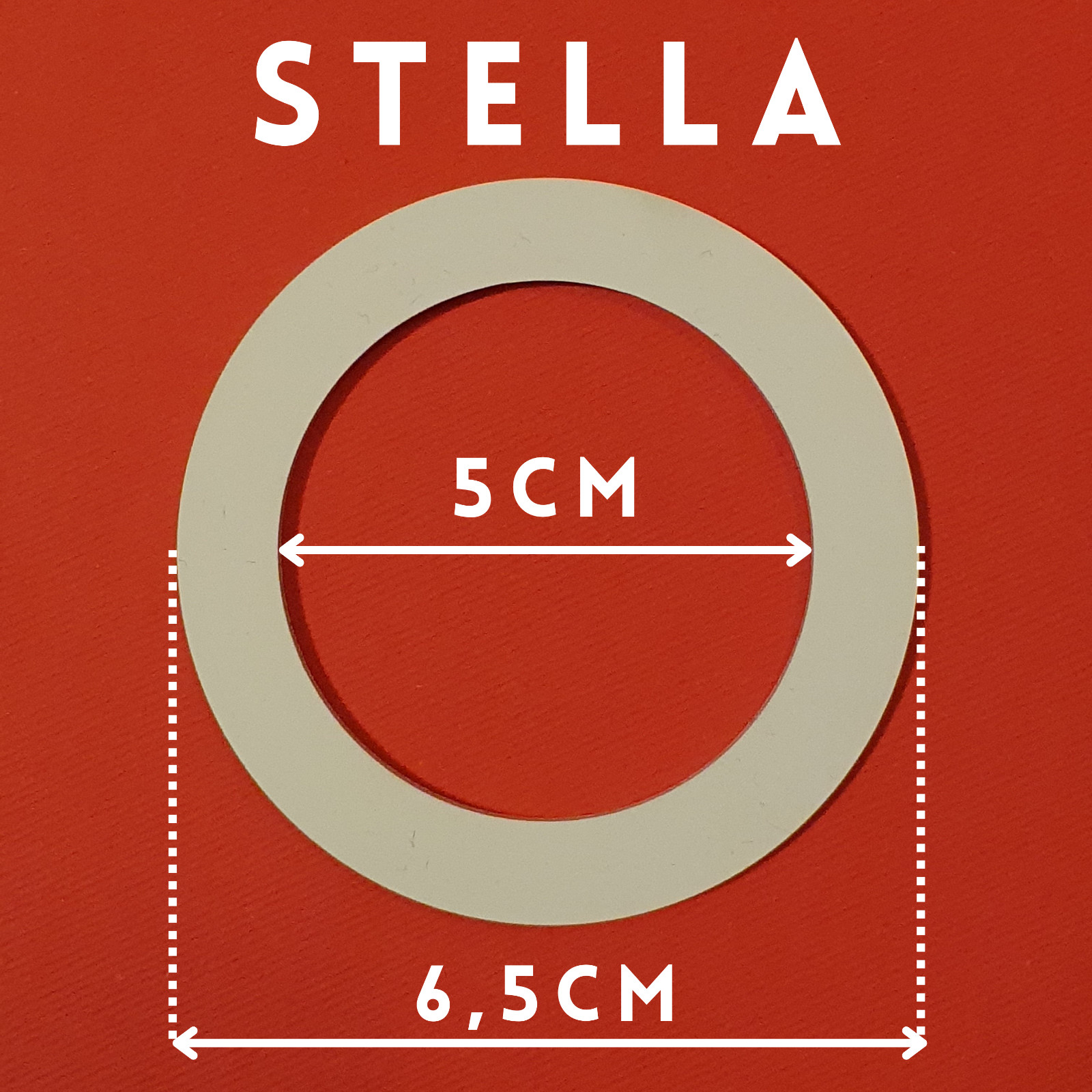 Vintage Italian Moka coffee maker gasket "Stella" 4 cups Arianna USA