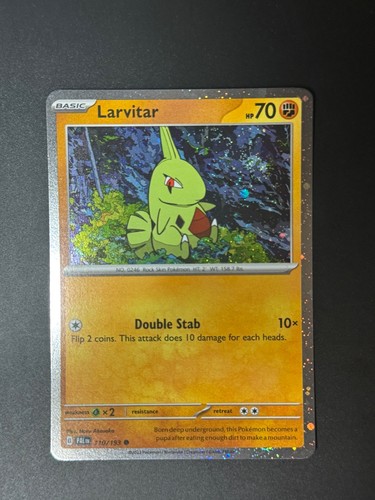 Larvitar (Cosmo Foil) 110/193 Holo Promo  Near Mint