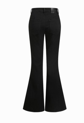 NWT Cider Denim Plus Sz 2XL Black High Stretch Jeans Hi Rise Flare Trousers Bell