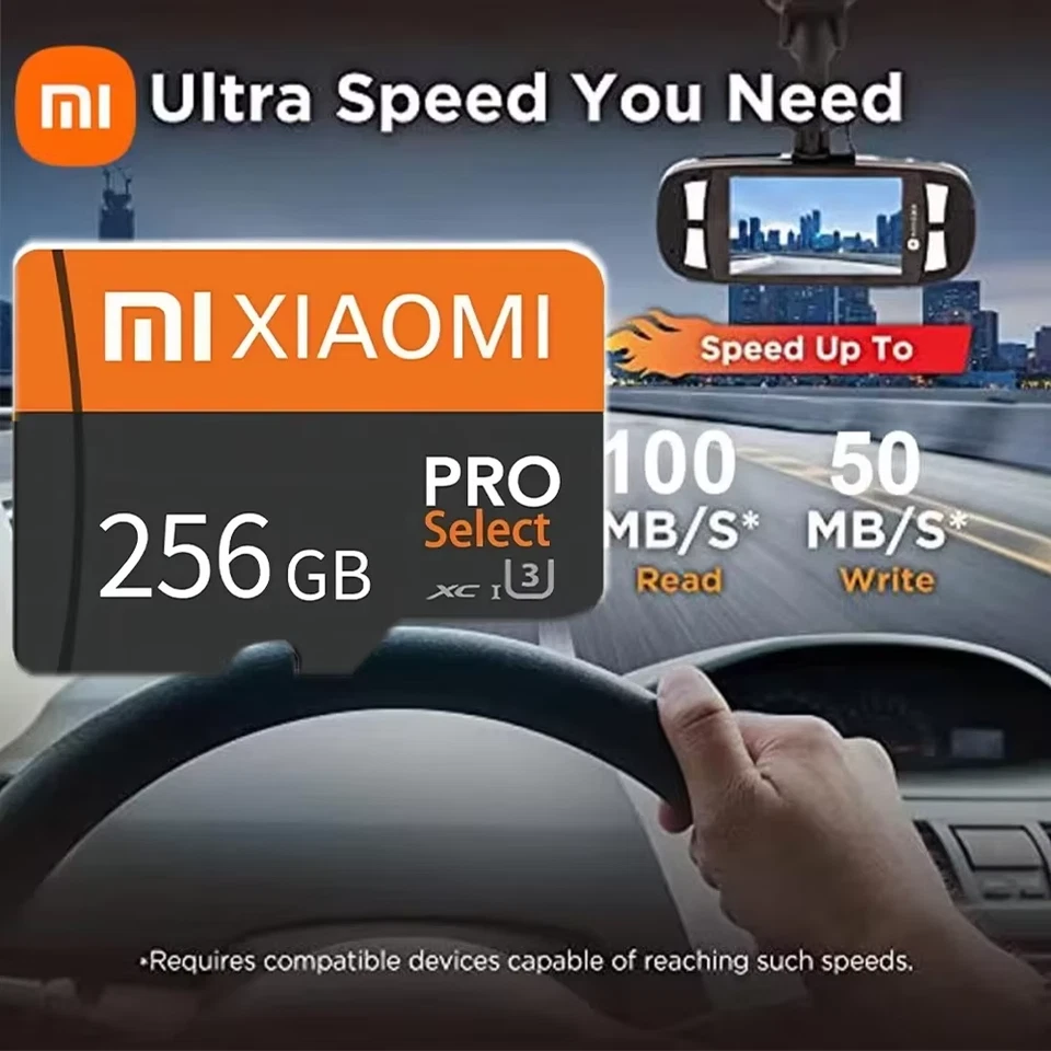 Scheda Memoria Xiaomi 128GB 256GB 512GB 1/2TB SD/TF Alta Velocità Archiviazione - Immagine 3 di 4
