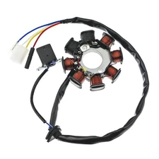 Ignition Stator Magneto 4 wire AC 8 Pole Coil Fits for Chinese Scooter Moped ...