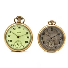 Antique Waltham 14s-16s 15j-17j Open Face Mens Pocket Watches Lot of 2 #WB5963-3