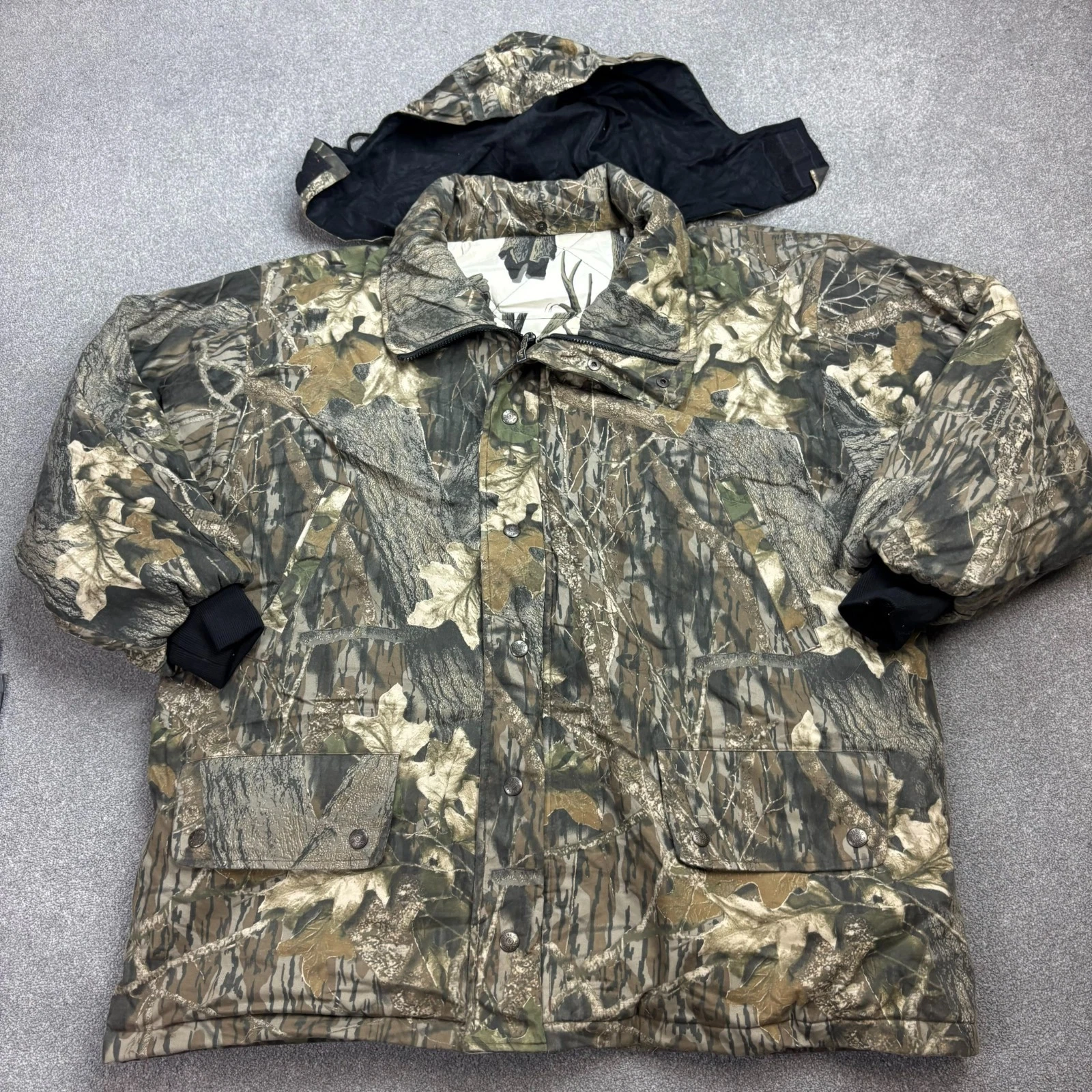 RealTree Jacket Adult X Large Brown Work Wear Canvas Camo Hunting Waterproof Men