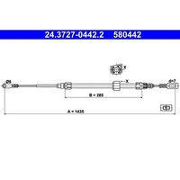 Ate 24.3727-0442.2 Seilzug, Feststellbremse