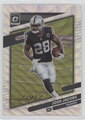 2021 Panini Donruss Optic Wave Prizm 107/299 Josh Jacobs #42 y8h