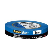 Original Multi-Surface Painter's Tape, 0.70 Inches x 60 Yards, 1 Roll, Blue,