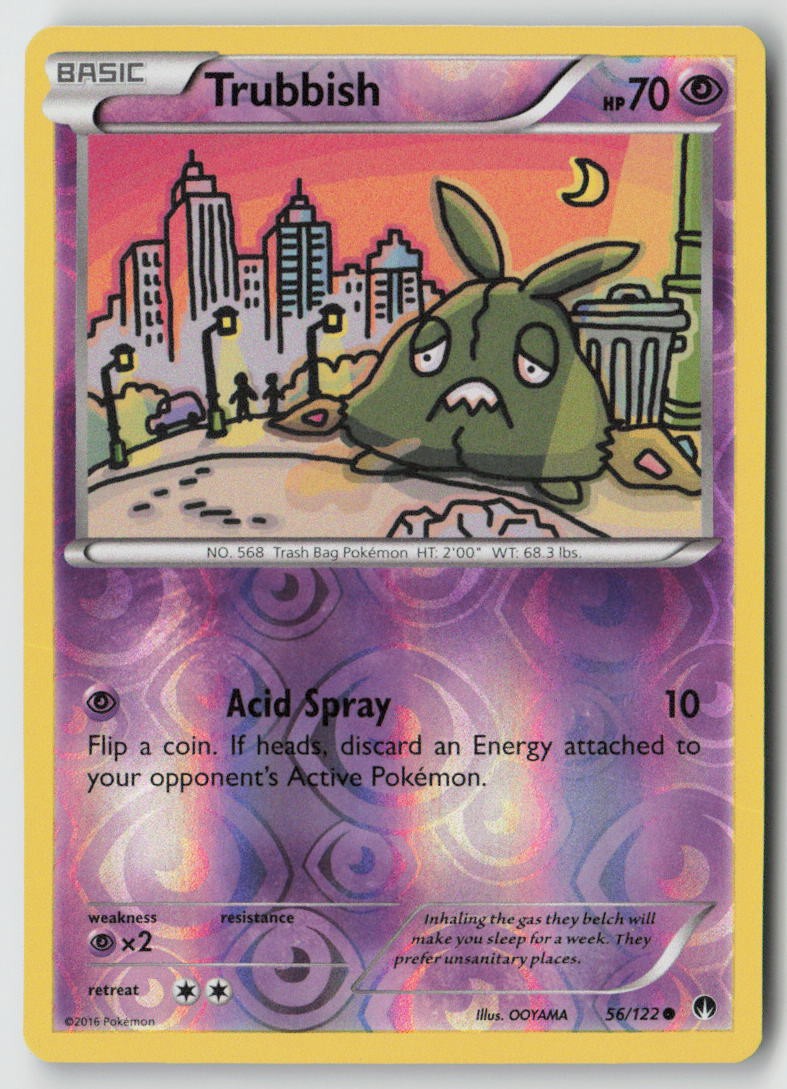 Trubbish 56/122 - XY - BREAKpoint Reverse Holo - PTCG - LP