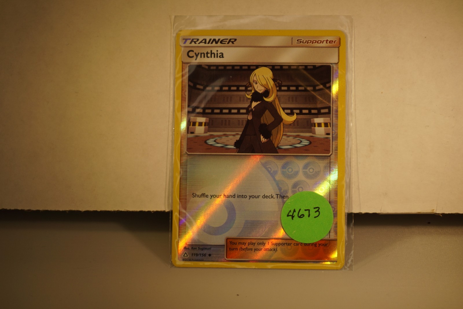 Pokemon Cynthia 119/156 Sm-Ultra Prism Reverse Holo (#4673)