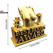 Best Ass Award Creative Best Boobs Award Gold Ornament Trophy Statue Funny Creat