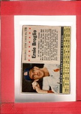 1961 Post Cereal #179 Ernie Broglio F Fair Cardinals ID:73070