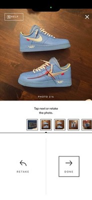 Nike Air Force 1 Low '07 x Off-White MCA Blue Size 11.5