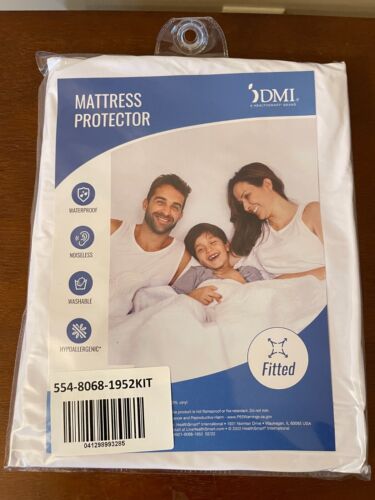 DMI Bettbezug Queen Size Spannbettlaken Kunststoff Matratzenschutz Wasserdicht - Bild 1 von 2