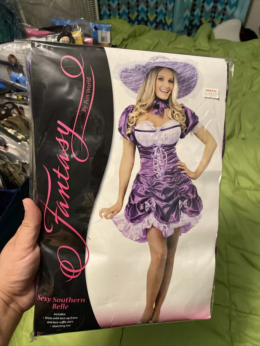 Fun World Fantasy Sexy Southern Belle S/M 2-8 Adult Halloween Costume | eBay