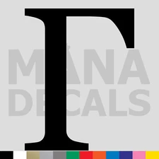 Gamma Vinyl Die Cut Decal Sticker - Greek Letter Symbol
