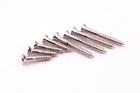 "M69" Vintage Style Pickup Mounting Ring Screws Nickel New Set of 8 fits Gibson®